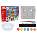 DIY Christmas Set Magnets Plaster casts Santa Claus