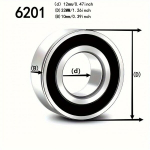 2tk/10tk S&uuml;gava Soone Kuullaager Topelt Tihend M&auml;&auml;ritud Teras