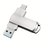 USB pulk USB m&auml;lupulk USB C p&ouml;idlaketas Android telefoni andmete hoiustamine 64GB 128GB 256GB 512GB 1TB., Sidabrinis