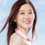 Lehtedeta kokkuklapitav rippuv kaelaventilaator, kaasaskantav, valmistatud ABS-ist ja elektroonilistest komponentidest