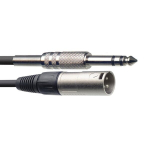 Stagg helikaabel XLR/m - JACK TRS 3 m