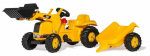 Lastetraktor kopa ja haagisega Rolly Toys rollyKid CAT
