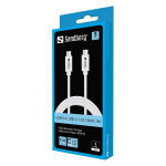 SANDBERG USB-C&gtC USB 3.1 G2 100W 1M USB-C Kaabel