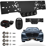 Esituled Laser LED numbrim&auml;rk EU 12V + kaugjuhtimispult