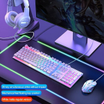 EWEADN GX30Z Juhtmega PC M&auml;nguklaviatuur, 104 Klahvi., Baltas