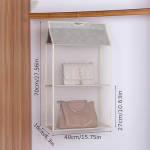 Ruumiust S&auml;&auml;stev Deluxe K&auml;ekoti Korraldaja - Tolmukindel, Lihtne Juurdep&auml;&auml;s Kappi Hoidik K&auml;ekottidele. , Stilius &ndash; du sluoksniai