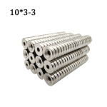 10tk Super Tugev Neod&uuml;&uuml;mmagnet, 10mm x 3mm, 3mm Auk, N35 Kvaliteet