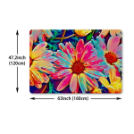 1tk 3D Kirju Lilleline Vaip, Moodne Elutoa P&otilde;randamatt, 47,2x63 colių / 120x160 cm