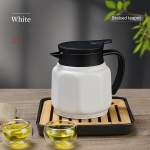 Teemantimustriga Termokarahvin, 316 Roostevaba Teras, 800ml Teekann Infuseriga., Valge