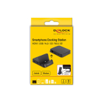 Laadimisjaam - DELOCK - 88018 - Must - Mitmev&auml;rviline - 16x10x2.5 cm
