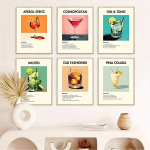 Plakatite komplekt, 6 tk, 21x30cm / 8,3x11,8 colio