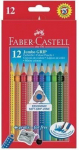 V&auml;rvipliiatsid Faber-Castell Jumbo Grip 12-v&auml;rvi