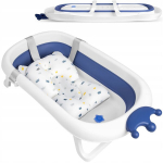 Beebivann padjaga RicoKids, sinine/valge, 0-6 mėn.