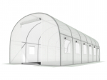 Akendega kasvuhoone, valge, 18m&sup2;, 600x300x200 cm