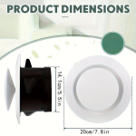 Ventilatsioonirest 7,62 cm, 15,24 cm