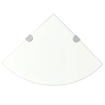 vidaXL nurgariiulid, 2 tk, kroomitud tugedega, klaas 25 x 25 cm