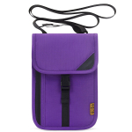 Naiste rahakotid, RFID-blokeeringuga reisirahakott &ndash; varjatav reisikaelakoti passihoidja naistele ja meestele, lilla