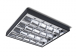 Pinnale paigaldatav valgusti LED T8 luminofoorlampidele - 4x60cm - must