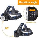 Taskulamp, laetav LED-esilatern &ndash; reguleeritav esituli USB-kaabli ja patareidega