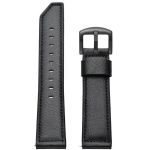 "BestAccessories", 22 mm laiune nahkrihm, must