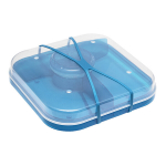 Branq l&otilde;unas&ouml;&ouml;gikarp vaheseintega Lido, sinine, 18,5x18,5x4 cm