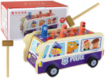 Puidust m&auml;ng Lean Toys Police Bus