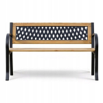 Aia- ja pargipink Sofotel Elion, metallraam, puidust iste, 125 cm.