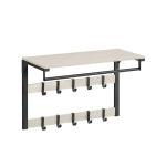 Riidenagi seinale Vasagle, 30x65x42 cm, must/valge