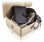 Ehtsast nahast kinkekomplekti rahakott + v&ouml;&ouml; Stevens