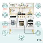 Puidust k&ouml;&ouml;k lastele LED valgustusega