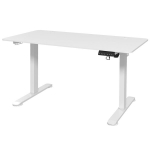 K&otilde;rgusreguleeritav arvutilaud, 140 cm x 70 cm x 116 cm, valge