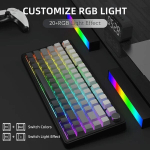 Attack Shark X85 traadita mehaaniline klaviatuur TFT -ekraaniga ja RGB - X85 (M75) musta s&otilde;stra