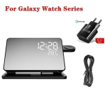 Traadita laadija Samsung Galaxy Watchi laadimis stend - must EL -pistik