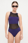 Ujumistrikoo naistele Arena Mesh Panels Vent Back Dark Plum