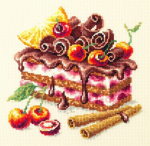 Tikkimiskomplekt Magic Needle "Cherry Cake" 120-072