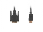 LANBERG 3m/s1x HDMI (A) 1x DVI-D - CA-HDDV-10CC-0030-BK