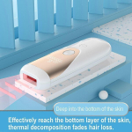 IPL valutu laser juuste eemaldamise instrument 990 000 korda kaasaskantav Unisex Terve keha juuste eemaldamine ja naha noorendamise instrument kodus, 8 taset-