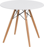 DTW 80 cm valge/f&uuml;&uuml;siline &uuml;mmargune laud
