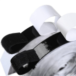 Eriti Tugev Takjapael Komplekt, 1m x 20/25mm - Ilmastikukindel Nailon Kinnitusstrips.,  Juoda-20mm1m