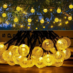 1tk P&auml;ikese LED Mulli Palli Valgusn&ouml;&ouml;r - 12m, 100 LED-id, Soe Valge, V&auml;lisvalgustus ja Dekoratsioon.