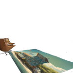 Luksuslik Faux Ka&scaron;miir Mereranna Vaip - 1300gsm, 12mm Paks, Libisemiskindel ja V&auml;simuse Leevendus, 55 * 79 colių / 140 * 200 cm