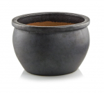 Keraamiline lillepott Glazed, &uuml;mmargune, hall, 38 x 25(В) cm