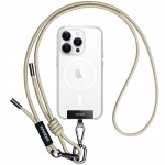 Telefonihoidja INNOSTYLE telefoni kaelarihm ristikere siset&uuml;kiga, tugev khaki, 6 mm
