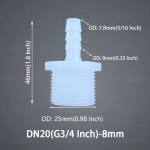 5tk Plastikust Meeste Keere Vooliku &Uuml;hendus G1/2 G3/4 Toll Pagood&uuml;hendus Veepumba Seade., G3/4&ndash;8 mm (5/16 colių)