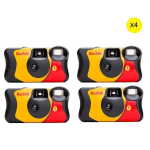 Videokaamera Kodak Fun Saver 27 LEAF -i kasutatav kilekaamera v&auml;lguga - 4tk