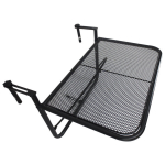 Outsunny r&otilde;dul rippuv laud reguleeritava k&otilde;rgusega ruudukujuline metallist must L60xW56.5xH45cm