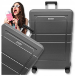 Keskmine reisikohver ratastel XL salongi ABS kohvri kotid rattad 63L