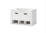 Valamukapp + valamu Imv Florenz, 82 cm, valge/pruun