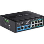 L&uuml;liti - TRENDnet - TI-BG104 - 10 porti - PoE++ - Gigabit Ethernet - Din-Rail