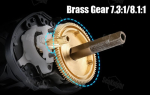 Seaknight Falcan III Baitcasting Coil Ultra -light 15 naela veoj&otilde;u v&otilde;imsus - 8,1 paremal rulliga